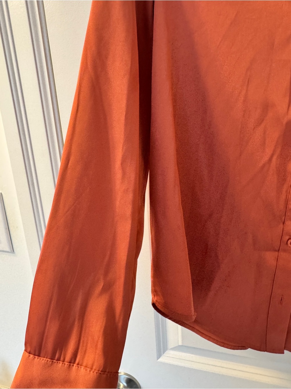 Maison d’Amélie Paris Terracotta Button Down Blouse XS - Picture 5 of 8